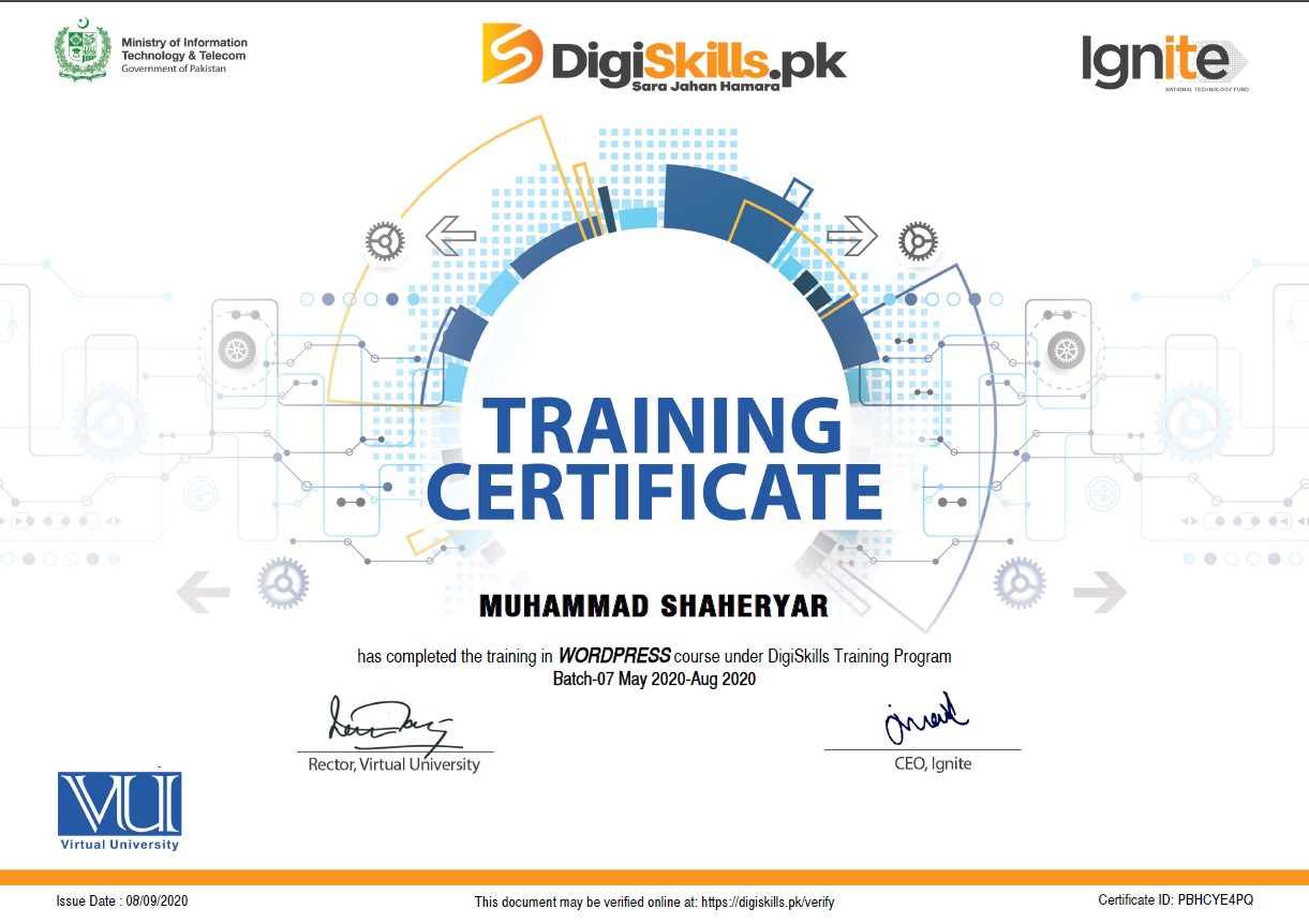 WordPress certification